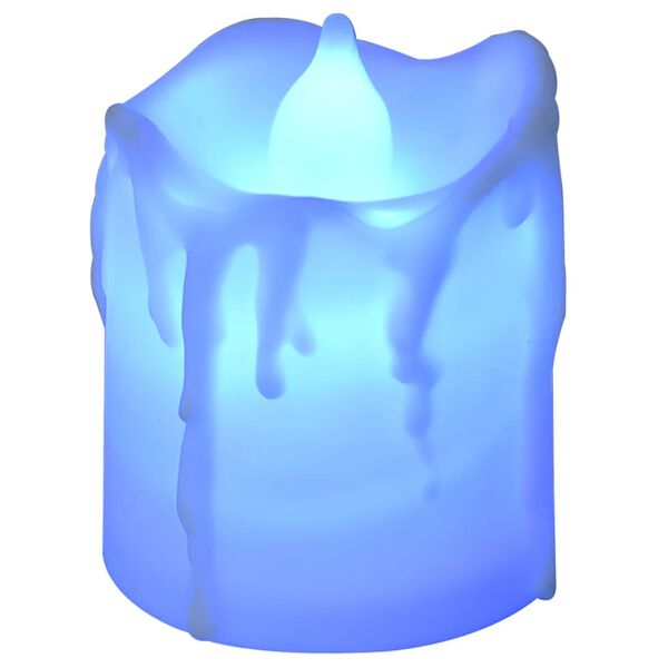 vidaXL Električne čajne svečke brez plamena LED 100 kosov barvne