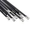 vidaXL Vezalke za kabel 12 kos 4,6 x 600 mm Črna