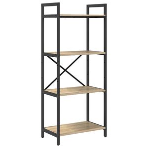 vidaXL Knjižna polica 4 ravni 56 x 34 x 133,5 cm Inženirski les