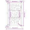 vidaXL Vrtna vrata antracitna 100x150 cm jeklo bambusov dizajn