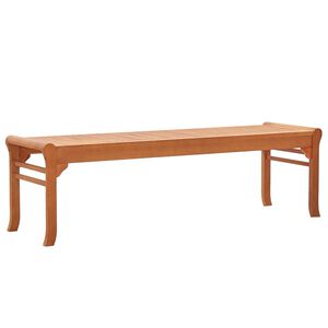 vidaXL Vrtna klop za 3 osebe 150 cm trden evkaliptusov les