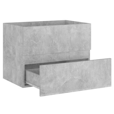 vidaXL Omarica za umivalnik betonsko siva 60x38,5x45 cm iverna plošča