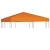 vidaXL Streha za paviljon 310 g/m&sup2; 3x3 m oranžna