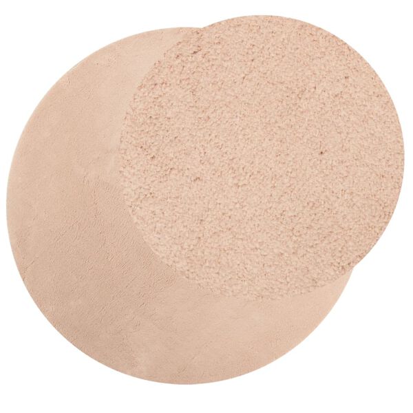 vidaXL Preproga HUARTE kratka vlakna mehka in pralna rožnata &Oslash; 120 cm