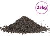 vidaXL Bazaltni gramoz 25 kg črn 5-8 mm