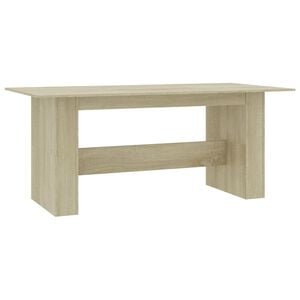 vidaXL Jedilna miza sonoma hrast 180x90x76 cm iverna plo&scaron;ča