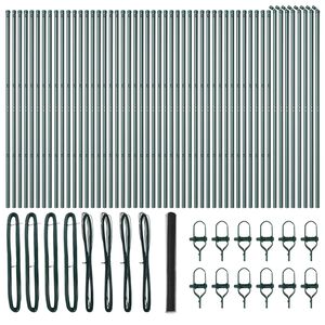 vidaXL Steber ograje. Siva