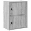 vidaXL Knjižna omara siva sonoma 40x24x52 cm inženirski les