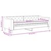vidaXL Dnevna postelja z vzmetnico taupe 80x200 cm blago