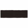 vidaXL Mizna plo&scaron;ča te. rjava 140x40x(2-6)cm obdelana trdna hrastovina