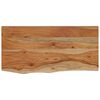 vidaXL Stenska polica 60x30x3,8 cm pravokotna akacija naraven rob
