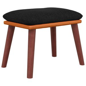 vidaXL Stolček za noge črn 45x29,5x35 cm blago in umetno usnje