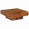 vidaXL Klubska mizica 80x80x30 cm trden akacijev les