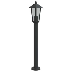 vidaXL Zunanja talna svetilka črna 80 cm nerjaveče jeklo