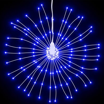 vidaXL Božične zvezdne lučke 140 LED 4 kosi modre 17 cm