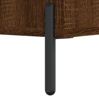 vidaXL Pisalna miza rjavi hrast 140x50x75 cm inženirski les