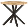 vidaXL Stranska mizica 68x68x56 cm trden mangov les