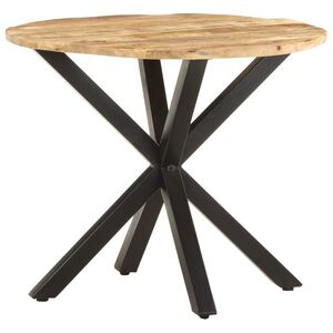 vidaXL Stranska mizica 68x68x56 cm trden mangov les