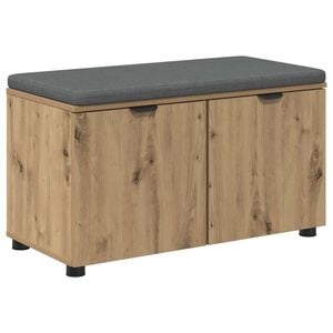 vidaXL Haldna klop Obrtni Hrast 80 x 38 x 46 cm