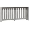 vidaXL Pokrov za radiator siv sonoma 175x20x82 cm inženirski les