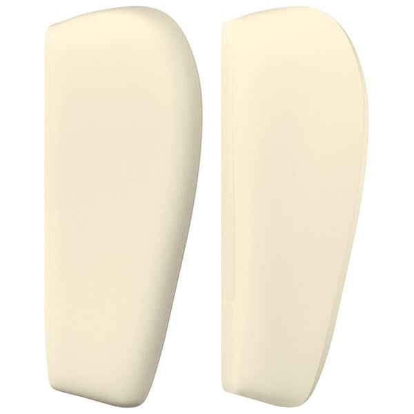 vidaXL Vzglavje z u&scaron;esi krem 93x23x78/88 cm umetno usnje