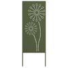 vidaXL Zaslon za zasebnost v vrtu Ureznine Olivno zelena 50 x 140 cm