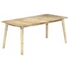 vidaXL Jedilna miza 180x90x76 cm trden mangov les