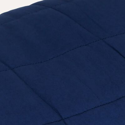 vidaXL Obtežena odeja modra 120x180 cm 9 kg blago