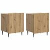 vidaXL Nočna omarica 2 pcs Artisan hrast 43 x 34,5 x 52 cm
