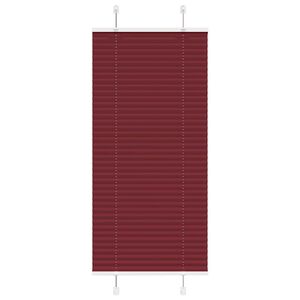 vidaXL Plisirana žaluzija bordo rdeča 55x100 cm &scaron;irina blaga 54,4 cm poliester