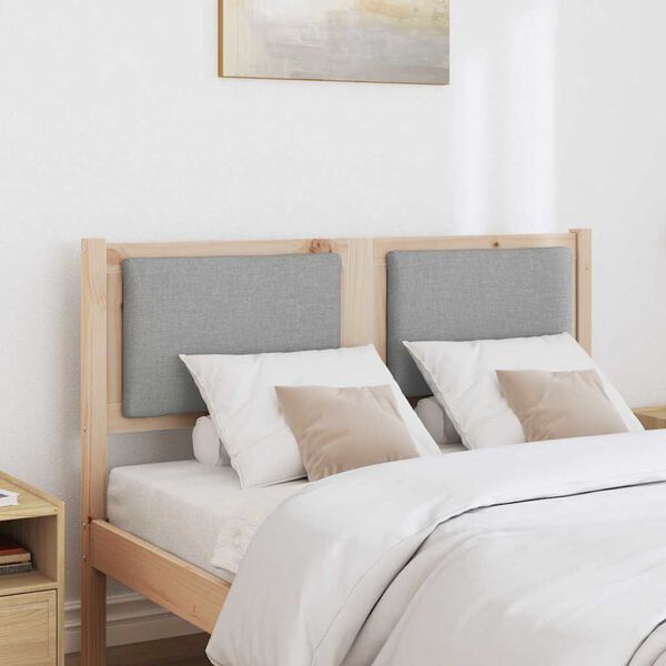 vidaXL Vzglavje Drugo Rjava 120 cm Trdna borovina