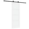 vidaXL Drsna vrata ORKDAL 78 x 211 cm Inženirski les Bela in črna