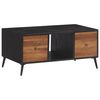 vidaXL Klubska mizica 90x50x41 cm trdna predelana tikovina