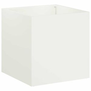 vidaXL Vrtni lonček Bela 20 x 20 x 20 cm Mlinjeni jeklo
