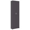 vidaXL Garderobna omara za hodnik siva 55x25x189 cm