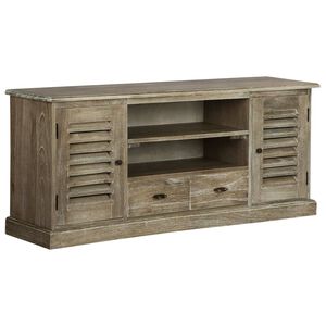 vidaXL TV omarica trden les indijske lipovke 145x35x60 cm