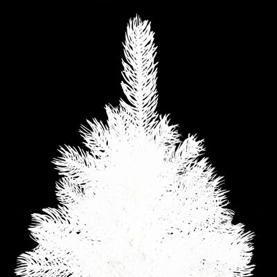 vidaXL Umetna osvetljena novoletna jelka z bunkicami bela 150 cm
