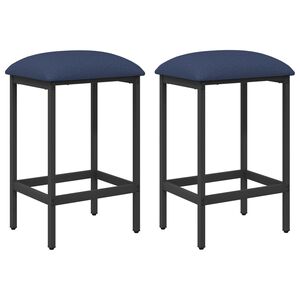 vidaXL Barski stol 2 kos Modra 40 x 32 x 64 cm Inženirski les