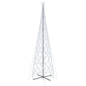 vidaXL Novoletna jelka stožec 3000 hladno belih LED lučk 230x800 cm