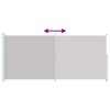 vidaXL Zložljiva stranska tenda za teraso 220x500 cm siva