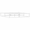 vidaXL Posteljni okvir brez vzmetnice bel 200x200 cm kovinska