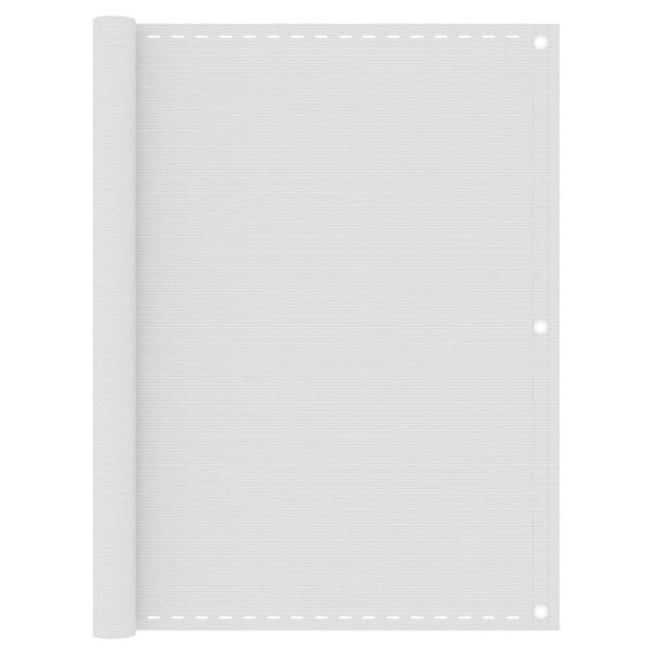 vidaXL Balkonsko platno belo 120x500 cm HDPE