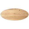 vidaXL Mizna plo&scaron;ča 140x60x2 cm trdna hrastovina ovalna