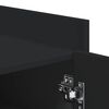 vidaXL Omarica za čevlje črna 52x37,5x100 cm inženirski les
