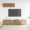 vidaXL Komplet 3 kosov stenske TV omarice Artisan Oak 100x30x30 cm