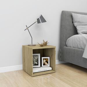 vidaXL TV omarica sonoma hrast 37x35x37 cm iverna plo&scaron;ča