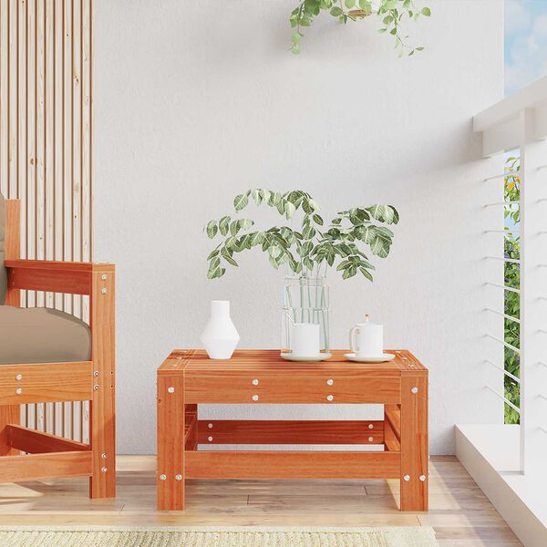 vidaXL Vrtna podlaga Masivna borovina Voskan Rjava 57,5 x 57,5 x 30 cm