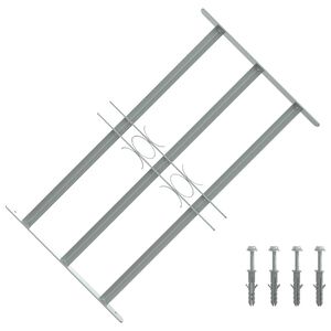 vidaXL Nastavljiva okenska re&scaron;etka s 3 prečkami 500-650 mm