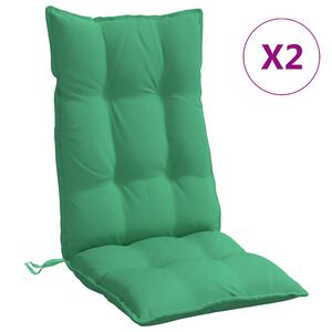 vidaXL Blazine za stole 2 kosa zelena oxford tkanina