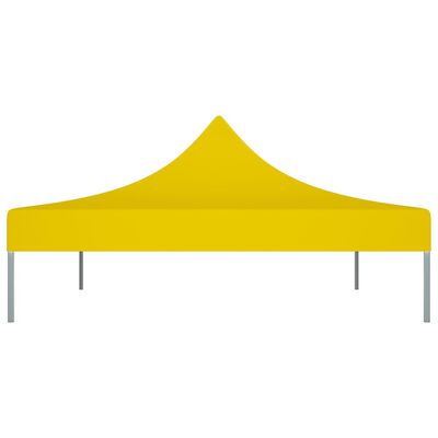vidaXL Streha za vrtni šotor 4x3 m rumena 270 g/m²